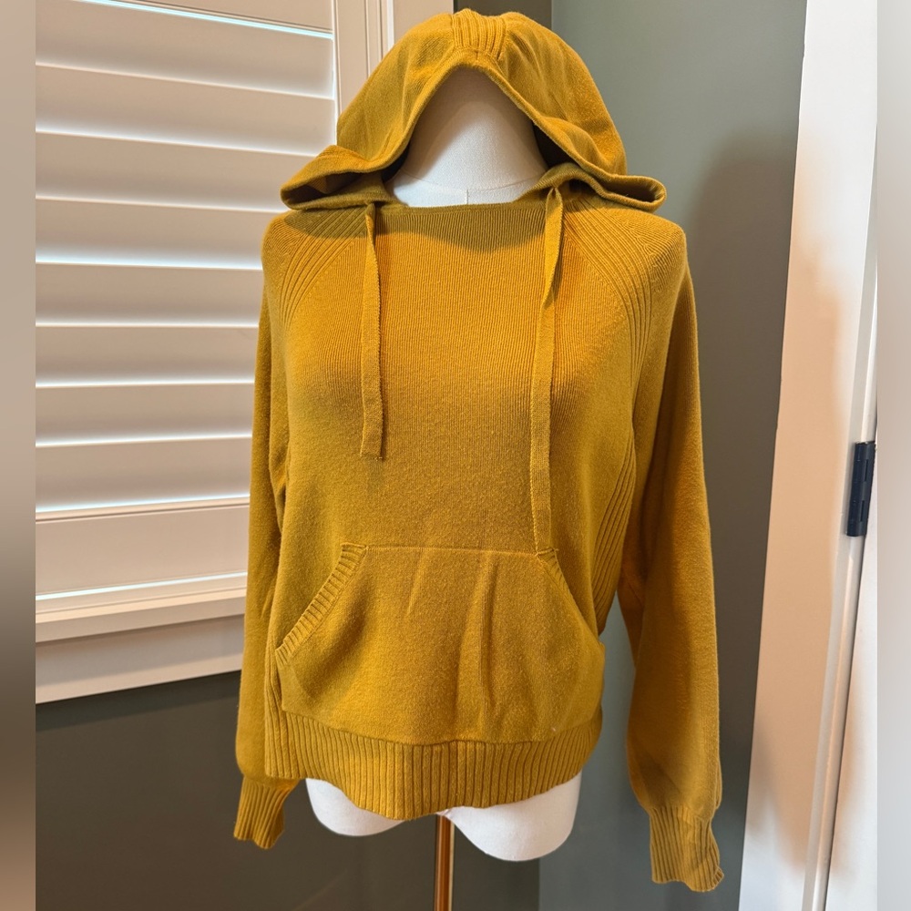 Mustard Yellow Hooded Sweater